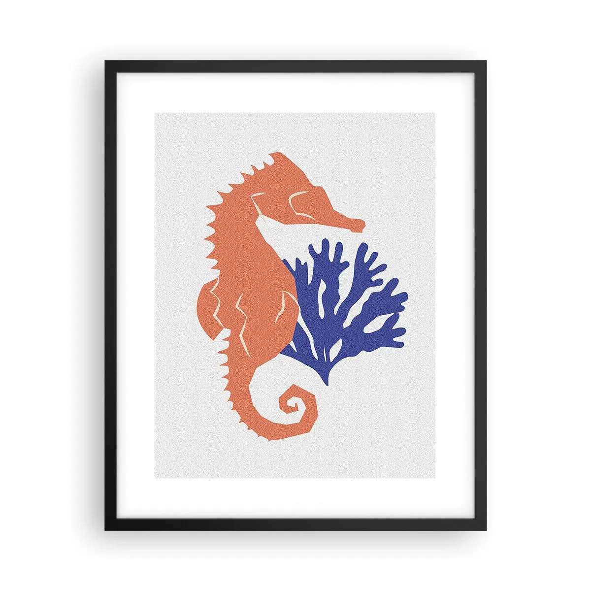 Poster in einem schwarzem Rahmen - Auf einer Unterwasserwiese - 40x50 cm