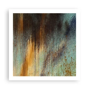 Poster - Eine nicht zufällige farbenfrohe Komposition - 60x60 cm