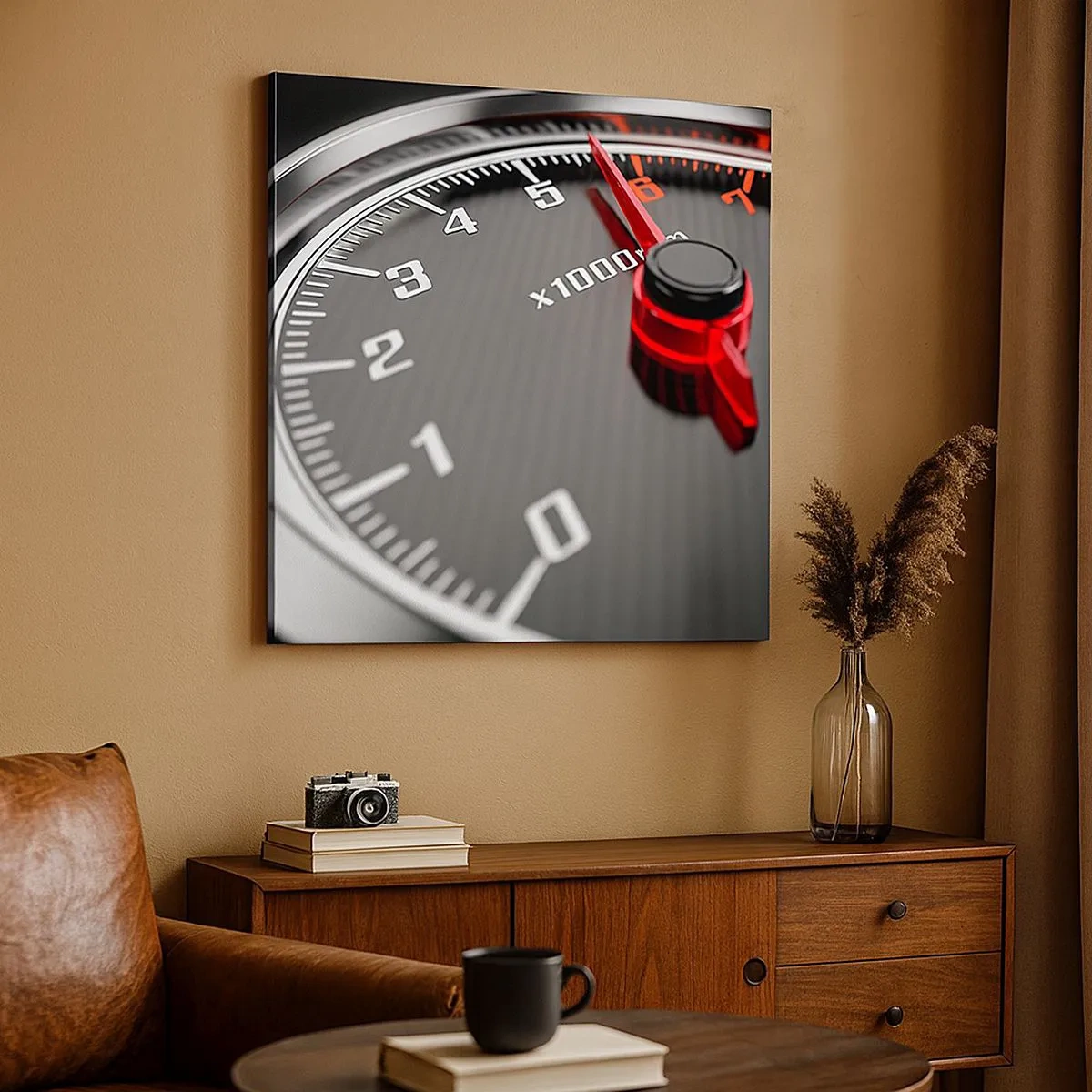 Bild auf Leinwand - Leinwandbild - Vollgas! - 30x30 cm