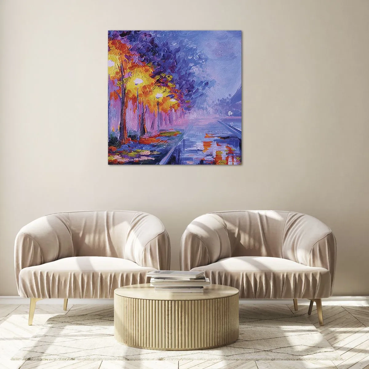 Glasbild - Bild auf glas - Ein Traumspaziergang - 30x30 cm