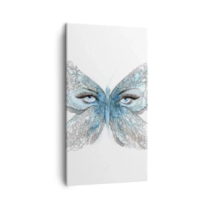 Bild auf Leinwand - Leinwandbild - Eros Blaumeise - 45x80 cm