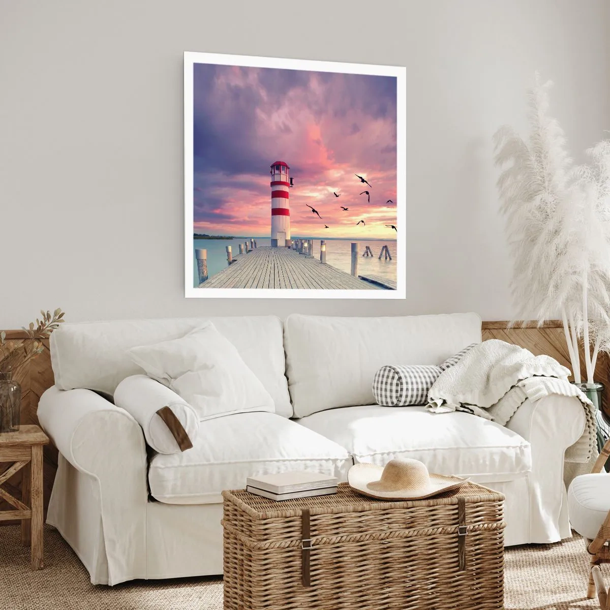 Poster - Es ist Zeit zum Hafen zu gehen - 60x60 cm