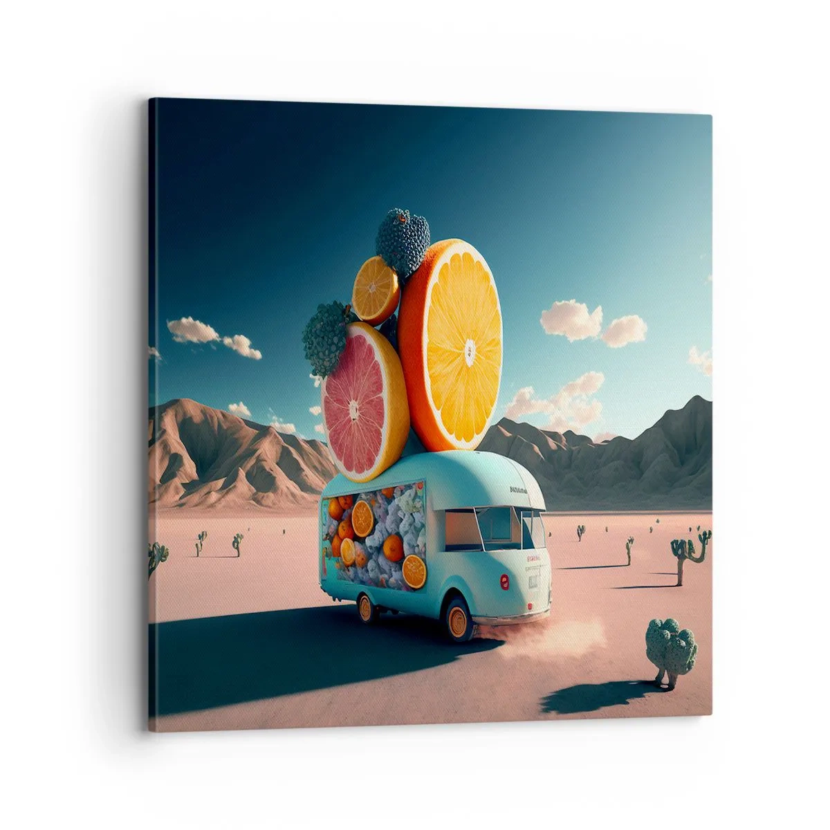 Bild auf Leinwand - Leinwandbild - Geschmack von Urlaub - 70x70 cm