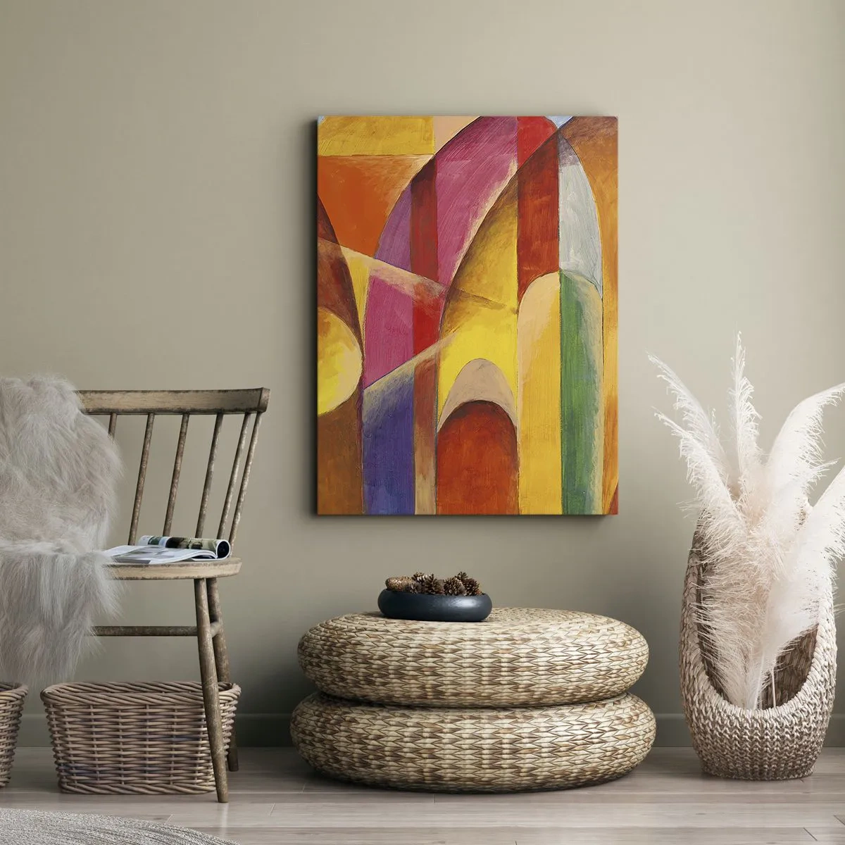 Bild auf Leinwand - Leinwandbild - Kathedrale der Sonne - 55x100 cm