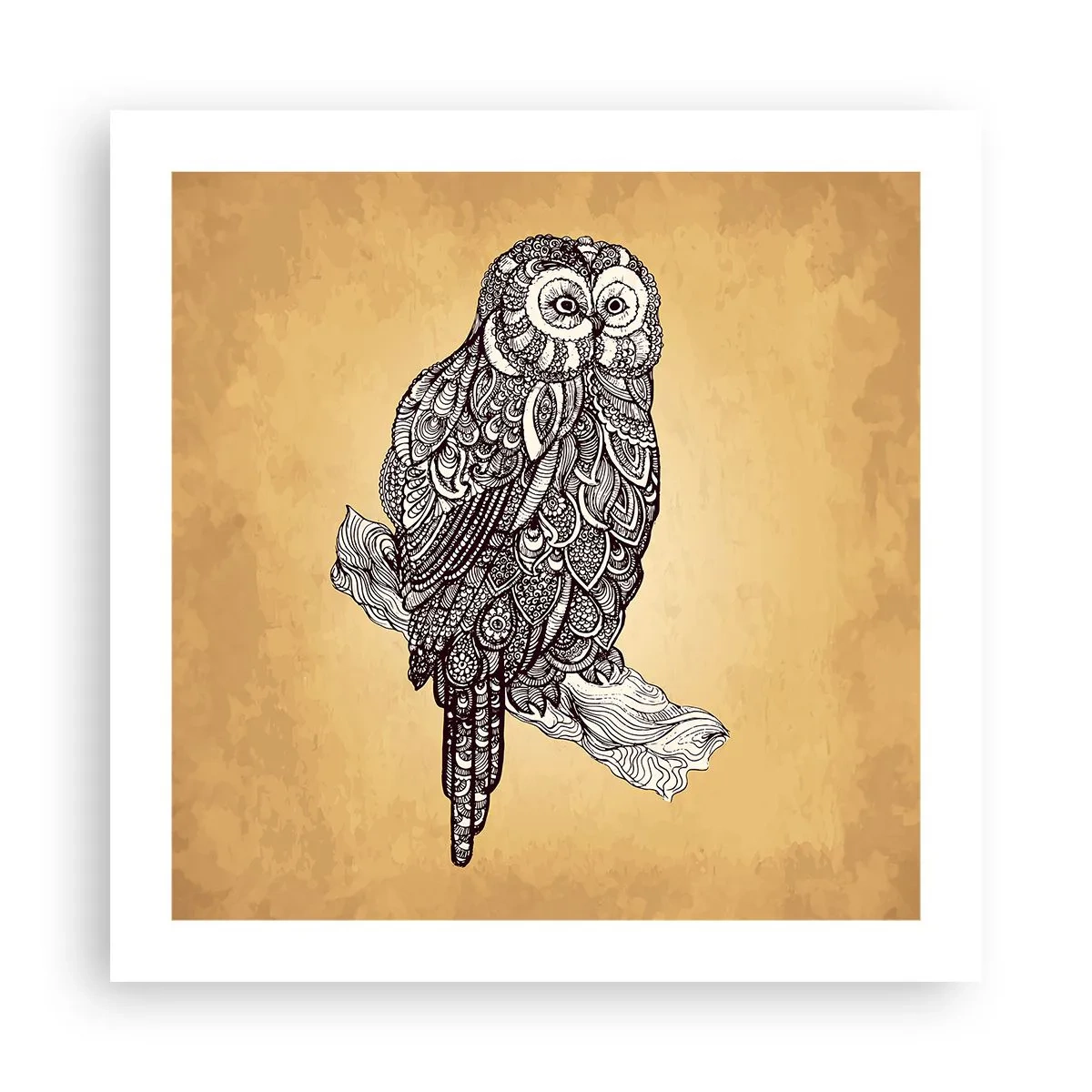 Poster - Kunstvolle Ornamente der Weisheit - 50x50 cm