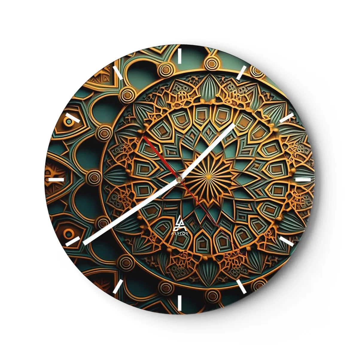 Wanduhr - Glasuhr - In arabischer Atmosphäre - 40x40 cm