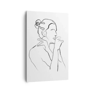 Bild auf Leinwand - Leinwandbild - Akt: ein sinnliches Geheimnis - 80x120 cm