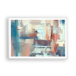 Poster in einem weißen Rahmen - Zum Licht kommen - 100x70 cm