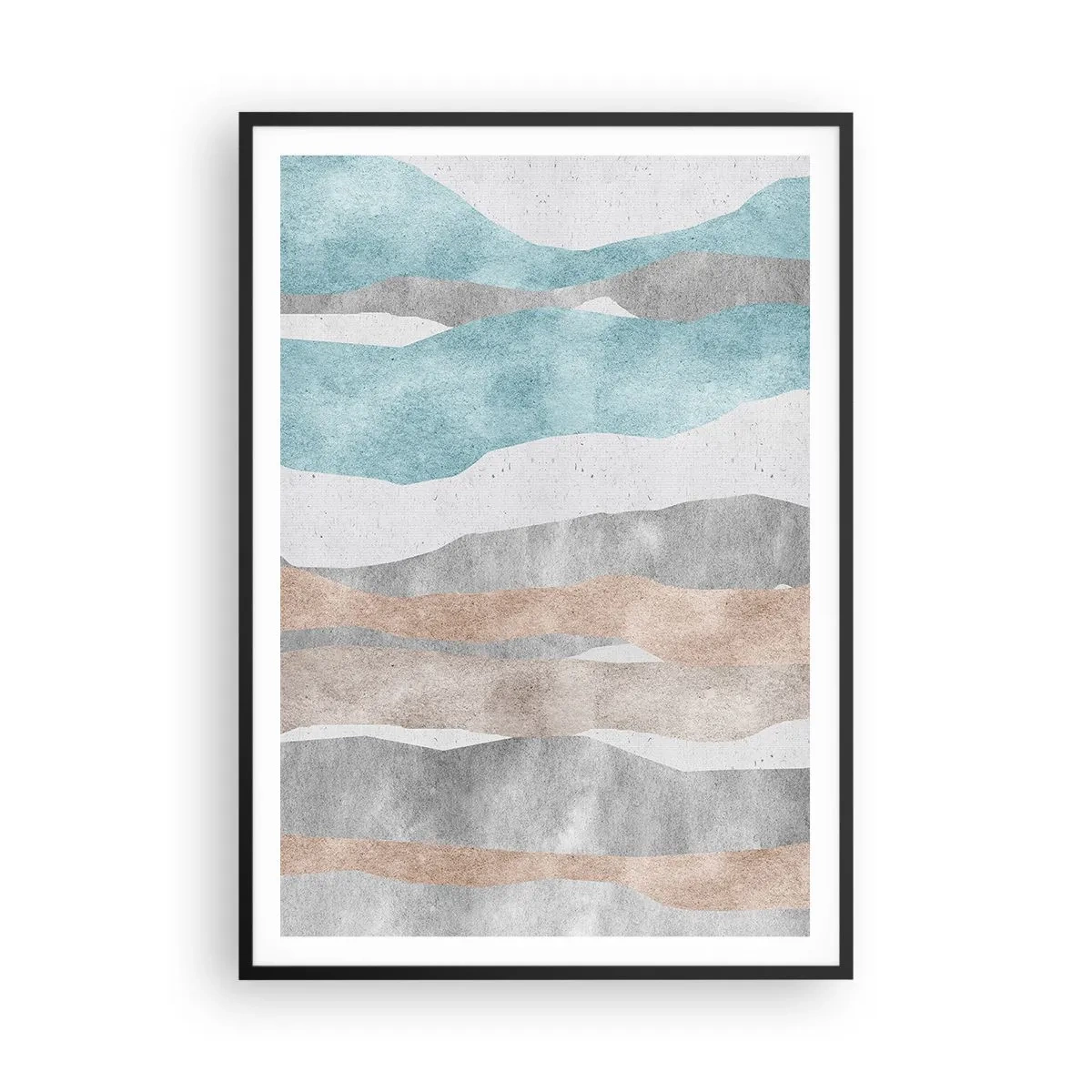 Poster in einem schwarzem Rahmen - Studie über Nähe - 70x100 cm