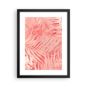 Poster in einem schwarzem Rahmen - Rosa Konzept - 30x40 cm