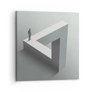 Bild auf Leinwand - Leinwandbild - Es ist also doch möglich - 70x70 cm