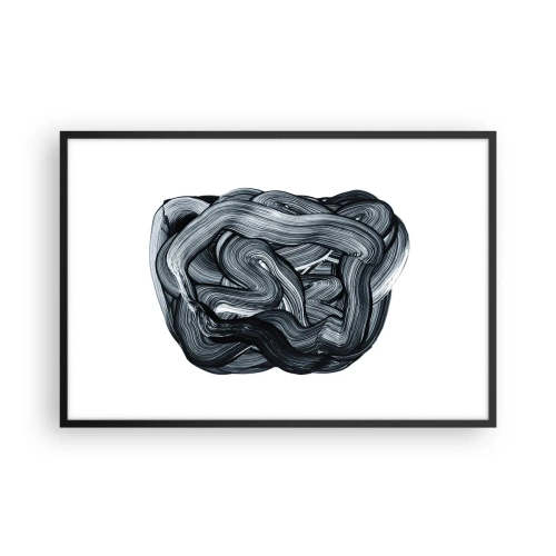 Poster in einem schwarzem Rahmen - Es ist nicht so einfach - 91x61 cm