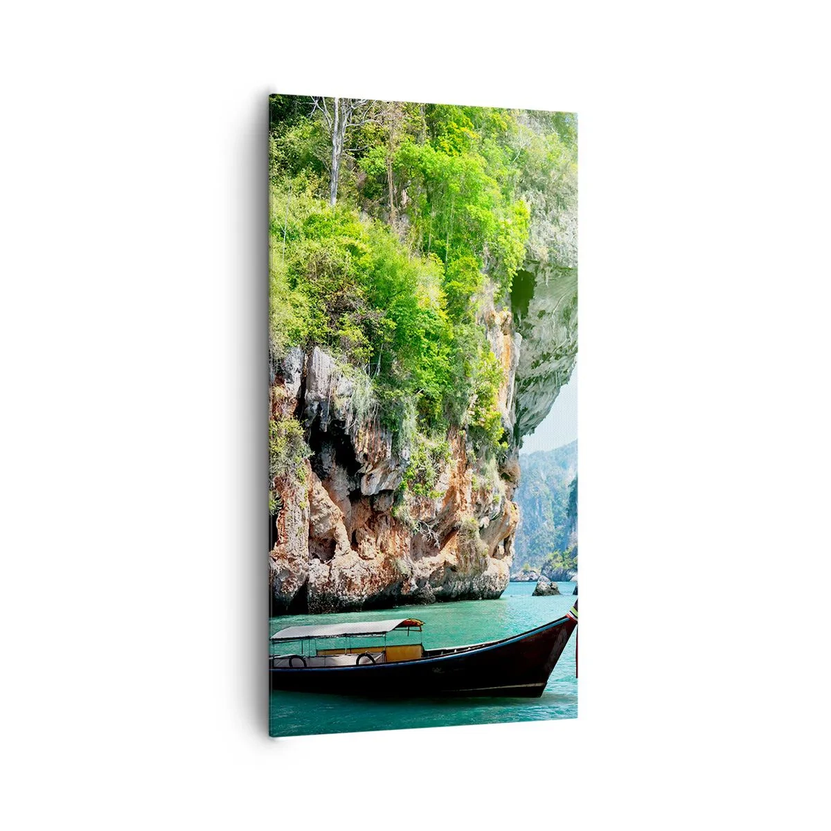 Bild auf Leinwand - Leinwandbild - Eine Einladung zu einer exotischen Reise - 65x120 cm