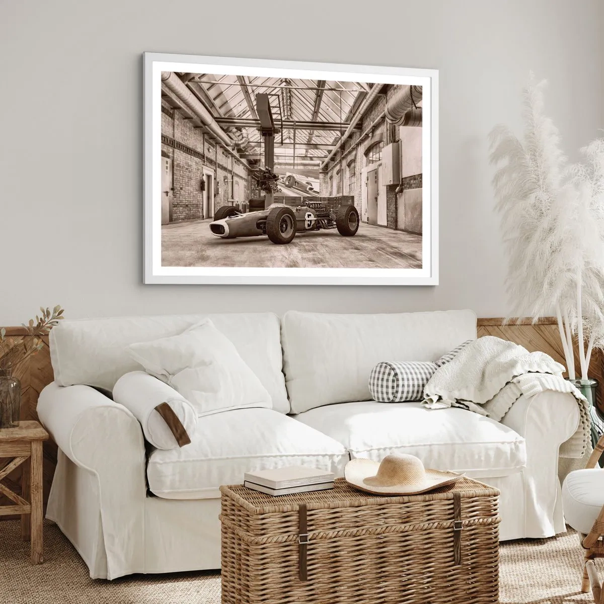 Poster in einem weißen Rahmen - Die Siegerruhe - 100x70 cm