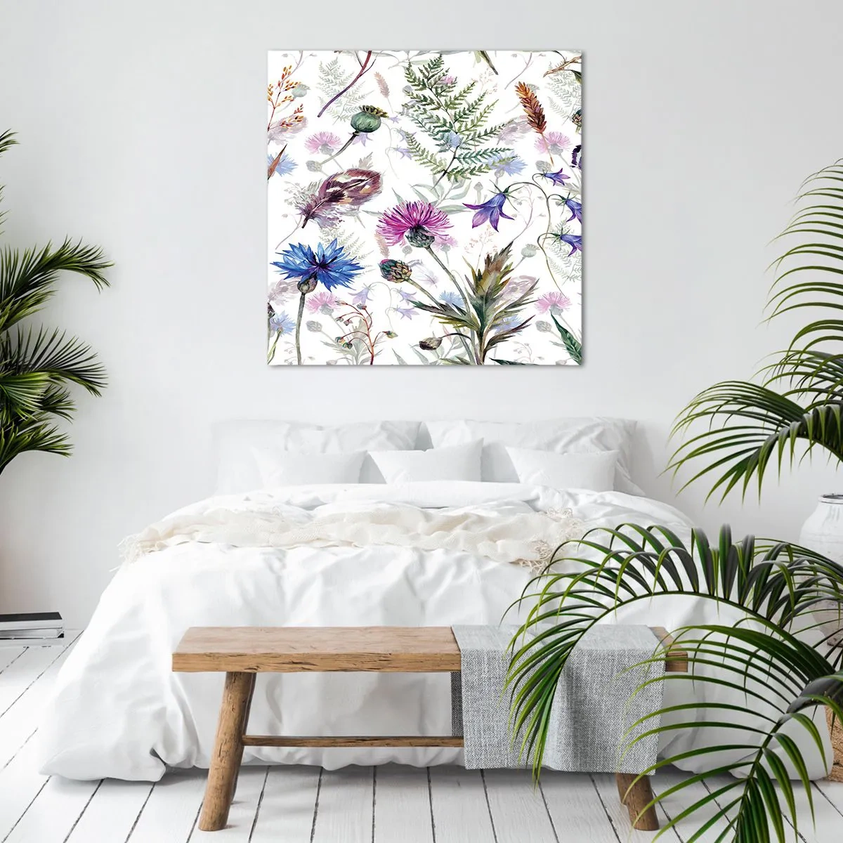 Bild auf Leinwand - Leinwandbild - Polnisches Herbarium - 60x60 cm
