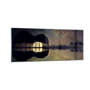 Glasbild - Bild auf glas - Nacht am Ende der Welt - 100x40 cm