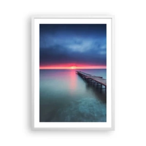 Poster in einem weißen Rahmen - Zwischen Himmel und Erde - 50x70 cm