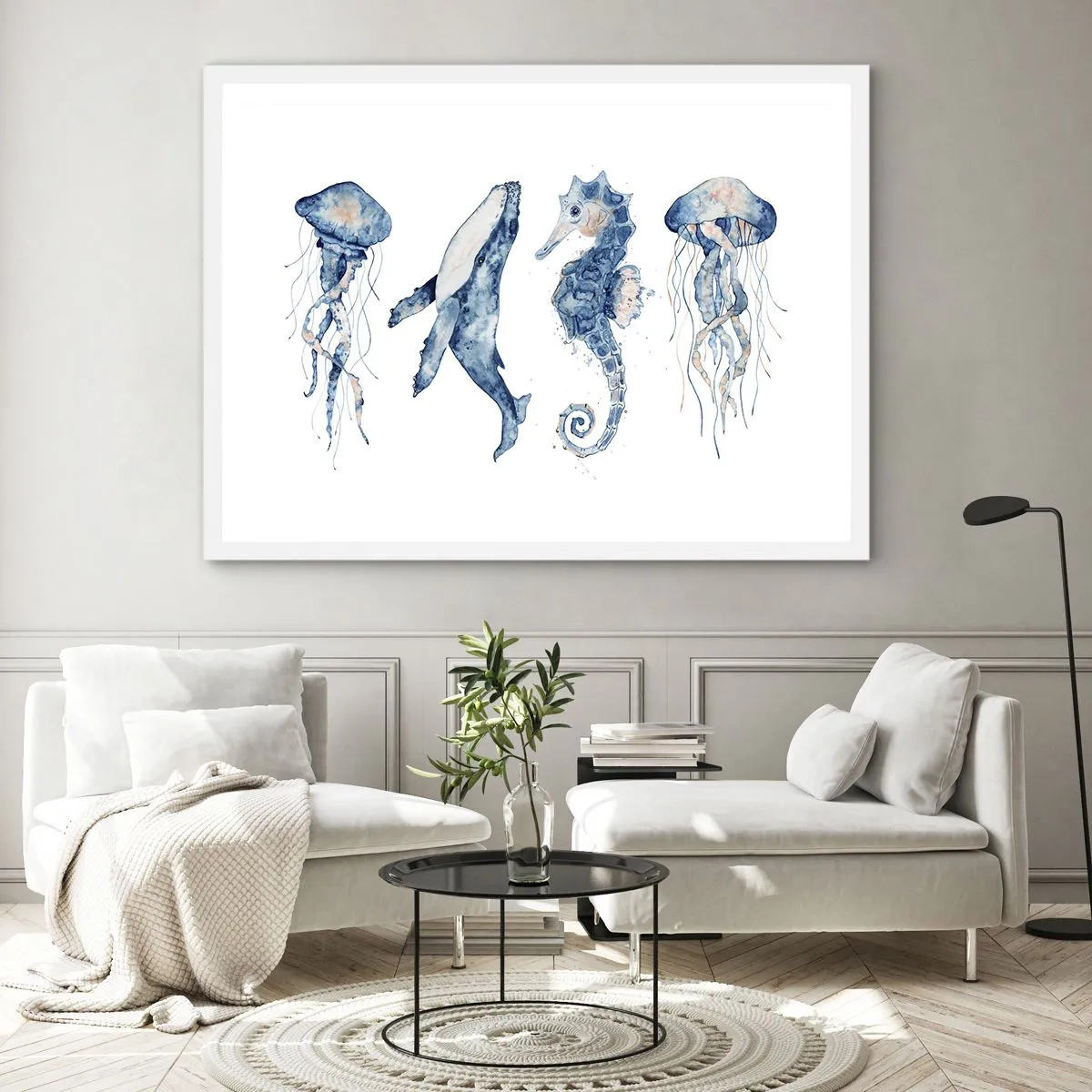 Poster in einem weißen Rahmen - Meereswunder - 100x70 cm