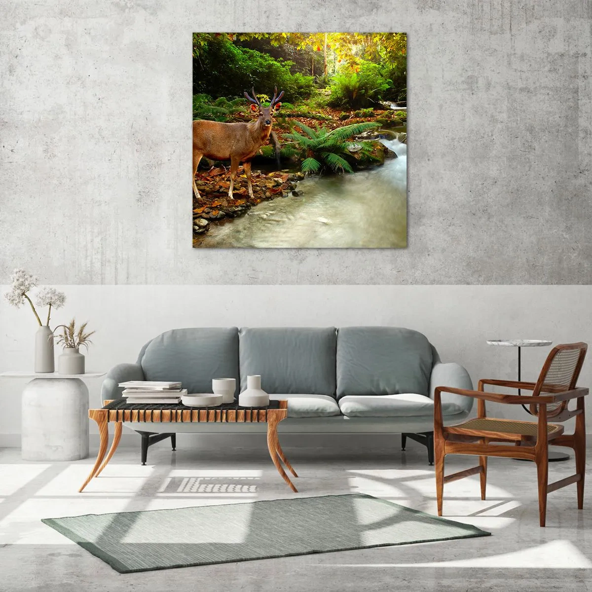 Glasbild - Bild auf glas - Willkommen in meiner Welt - 70x70 cm