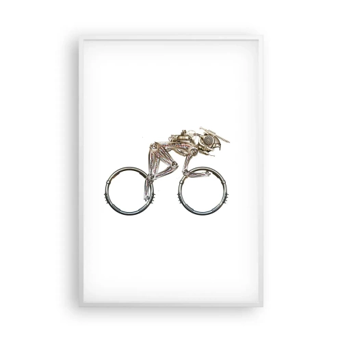 Poster in einem weißen Rahmen - Eine tolle Maschine - 61x91 cm