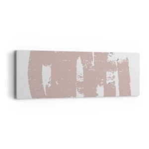 Bild auf Leinwand - Leinwandbild - Abstraktion in zartem Rosa - 90x30 cm