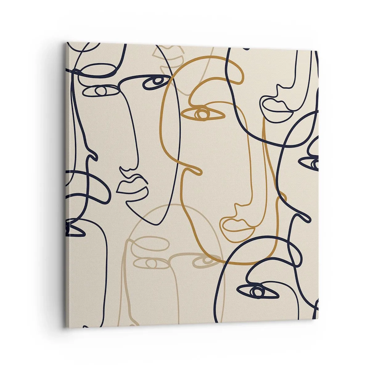 Bild auf Leinwand - Leinwandbild - Das Porträt wird multipliziert - 60x60 cm