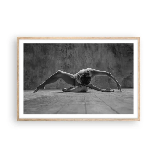 Poster in einem Rahmen aus heller Eiche - Symmetrie gefunden - 91x61 cm