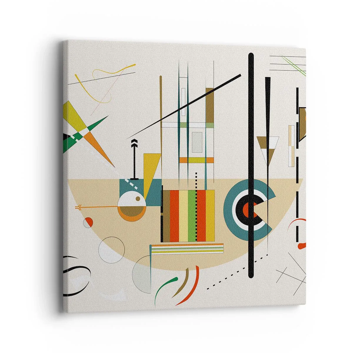 Bild auf Leinwand - Leinwandbild - Und die Welt lacht - 40x40 cm