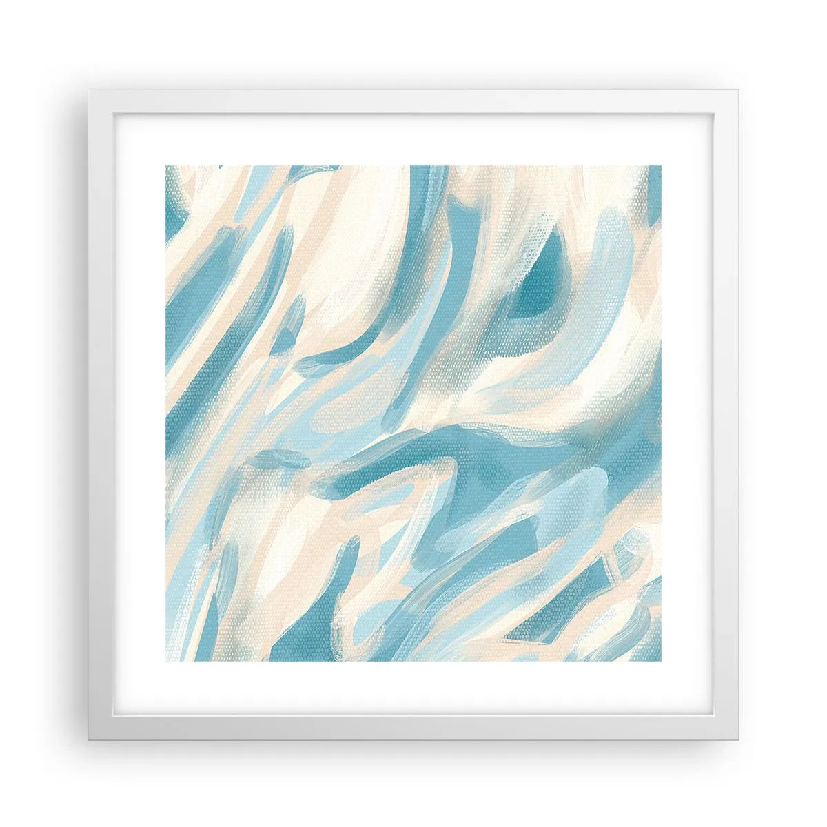 Poster in einem weißen Rahmen - Frühlingsbrisen - 40x40 cm