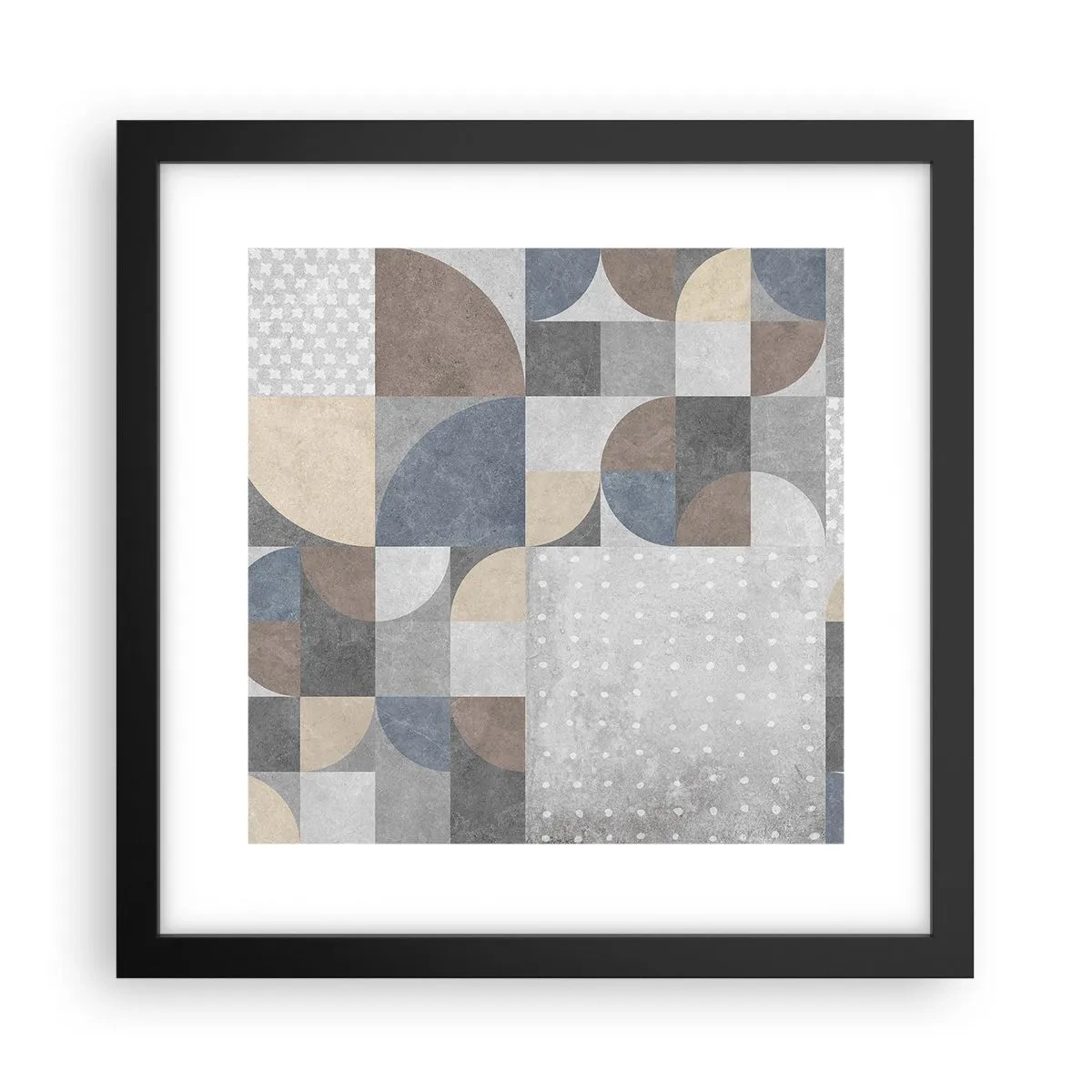 Poster in einem schwarzem Rahmen - Keramische Fantasie - 30x30 cm