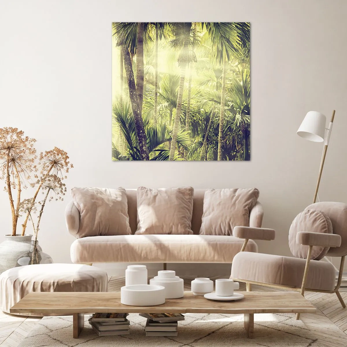 Bild auf Leinwand - Leinwandbild - In grüner Hitze - 70x70 cm