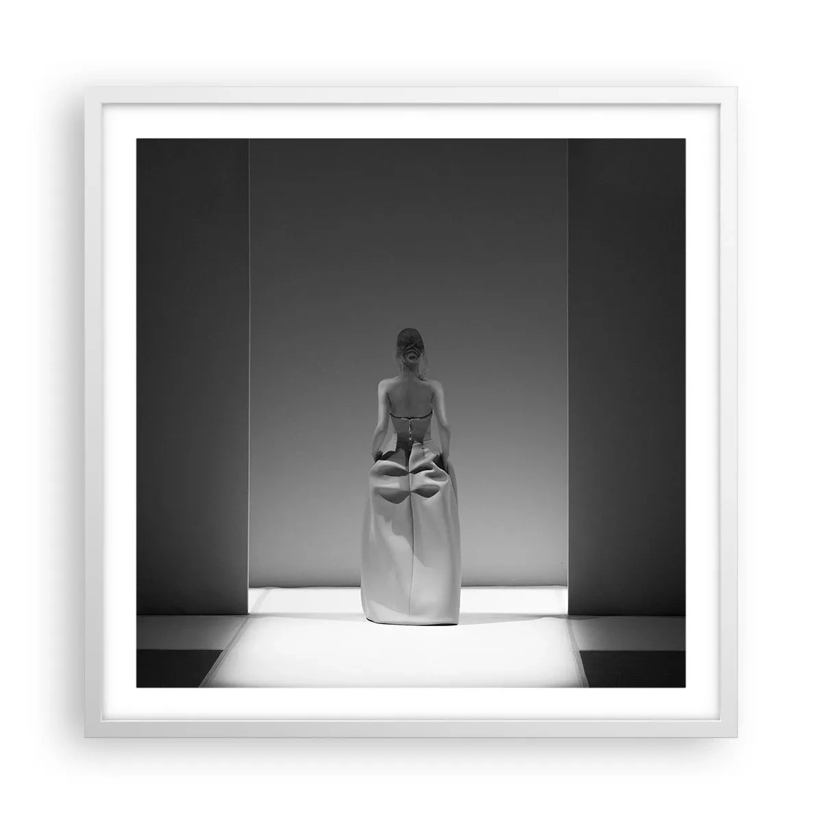 Poster in einem weißen Rahmen - Raffinierte Einfachheit - 60x60 cm