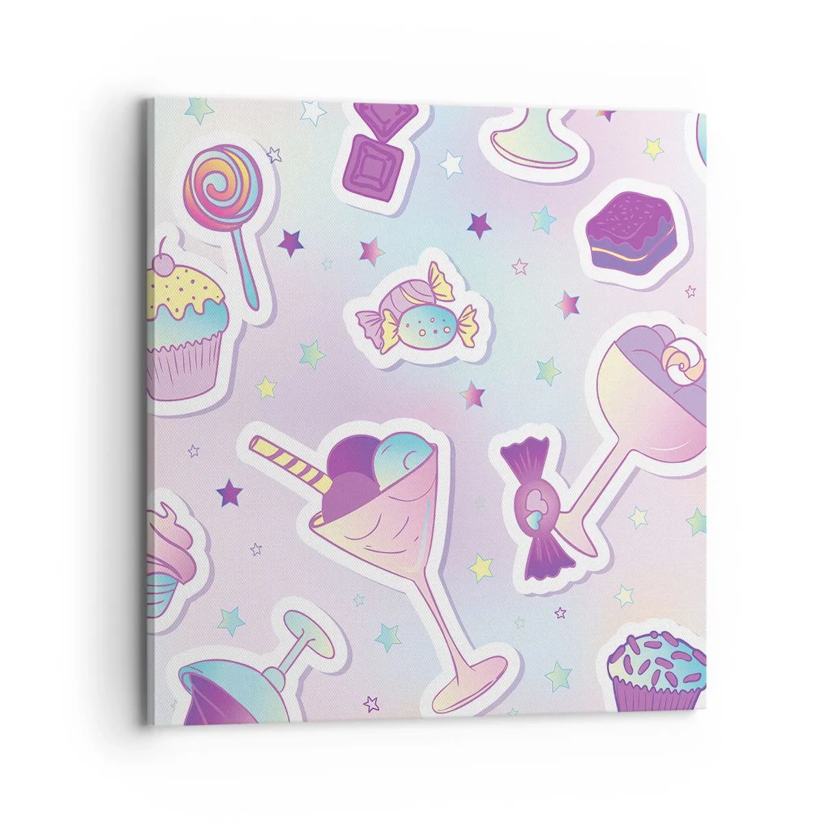 Bild auf Leinwand - Leinwandbild - Dass es jeden Tag ein Geburtstag wäre - 70x70 cm