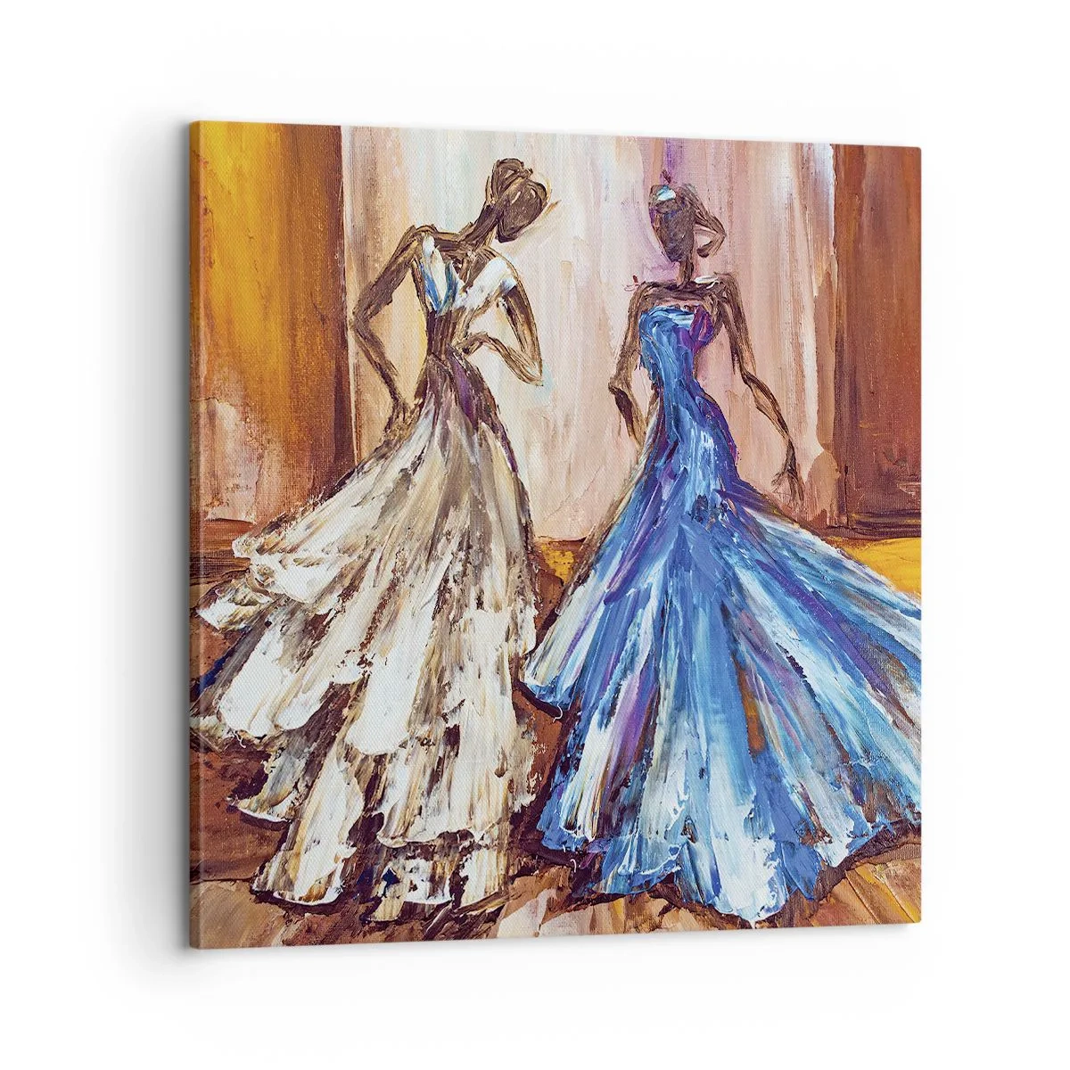 Bild auf Leinwand - Leinwandbild - Ein dankbares Duo - 60x60 cm