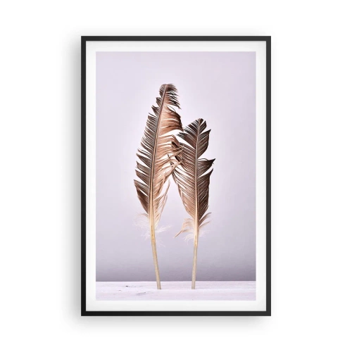 Poster in einem schwarzem Rahmen - Gegen das Nichts - 61x91 cm