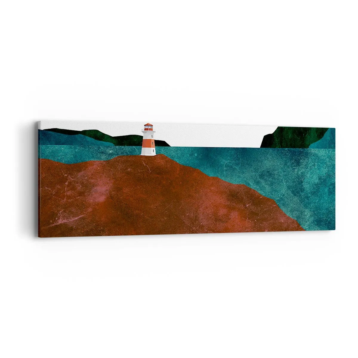 Bild auf Leinwand - Leinwandbild - Aufs Meer starren - 90x30 cm