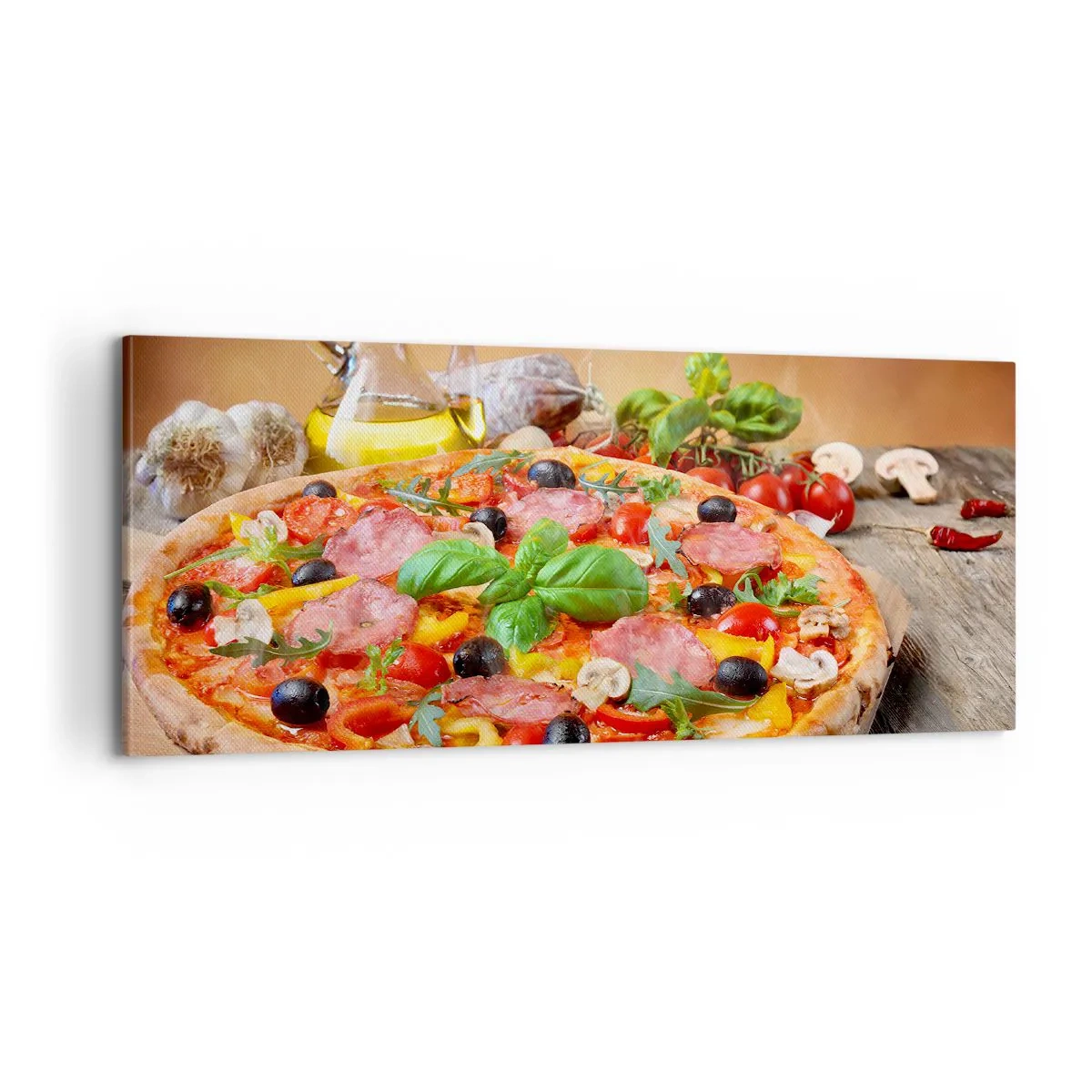 Bild auf Leinwand - Leinwandbild - Mit echtem italienischem Flair - 100x40 cm