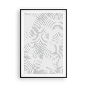Poster in einem schwarzem Rahmen - Es gibt keinen einfachen Weg - 61x91 cm