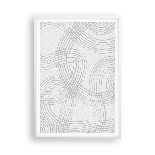 Poster in einem weißen Rahmen - Es gibt keinen einfachen Weg - 70x100 cm