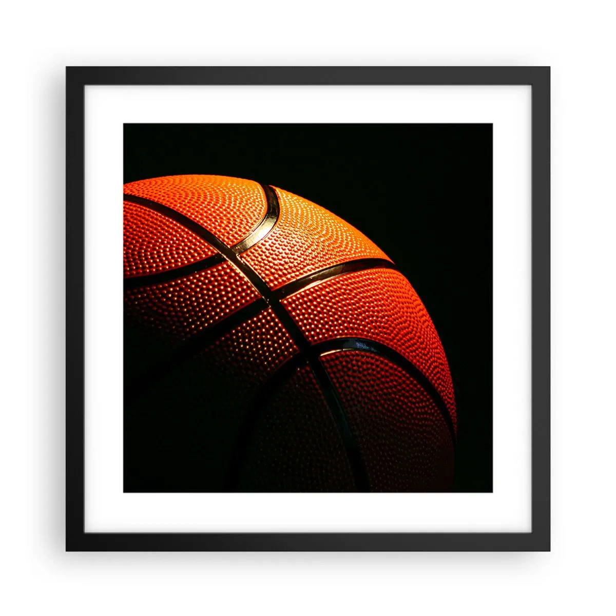 Poster in einem schwarzem Rahmen - Schön wie ein Planet - 40x40 cm