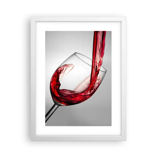 Poster in einem weißen Rahmen - Farbe – Bewegung – Klang - 30x40 cm