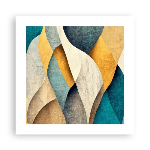 Poster - Rhythmus und Welle - 40x40 cm