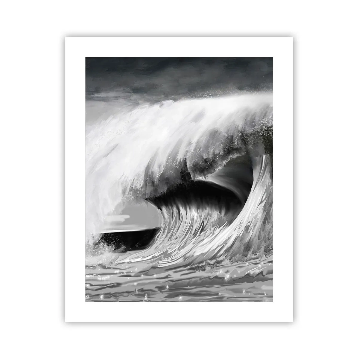 Poster - Wut des Ozeans - 40x50 cm