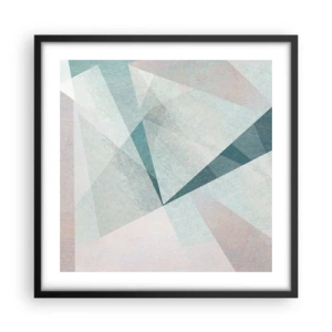 Poster in einem schwarzem Rahmen - Einfach aber dynamisch - 50x50 cm
