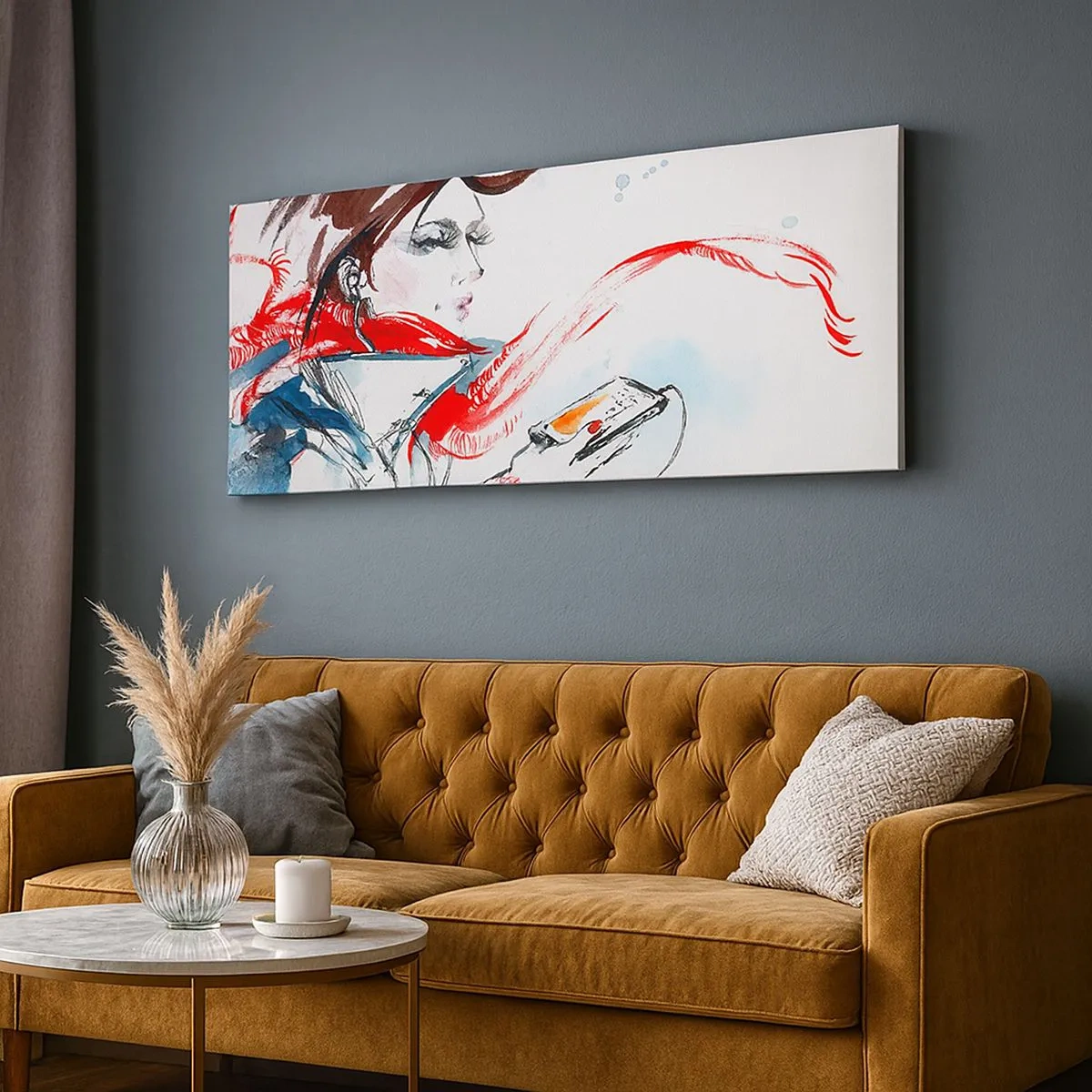 Bild auf Leinwand - Leinwandbild - Mit mir stimmt was nicht - 100x40 cm