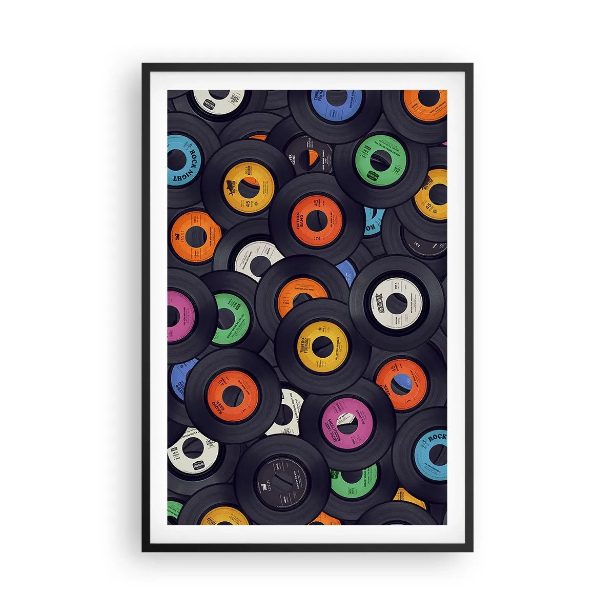 Poster in einem schwarzem Rahmen - Farben der Klassiker - 61x91 cm