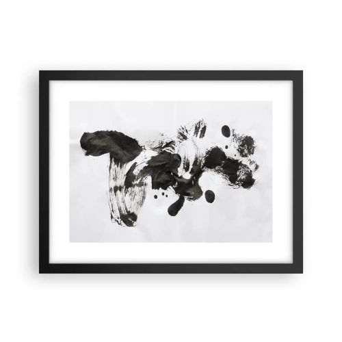 Poster in einem schwarzem Rahmen - Obwohl das Wahnsinn ist, steckt darin eine Methode? - 40x30 cm