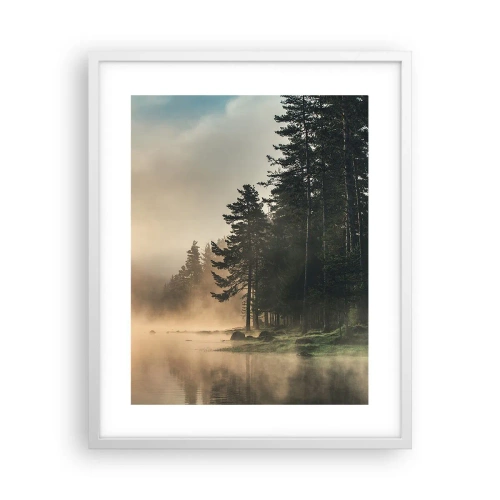 Poster in einem weißen Rahmen - Die Geburt des Tages - 40x50 cm