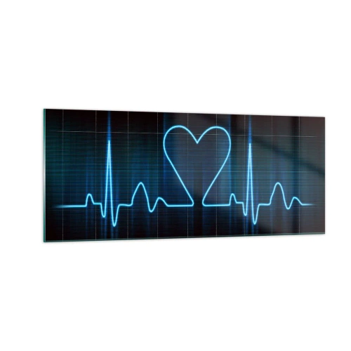 Glasbild - Bild auf glas - Im Rhythmus des Herzens - 100x40 cm