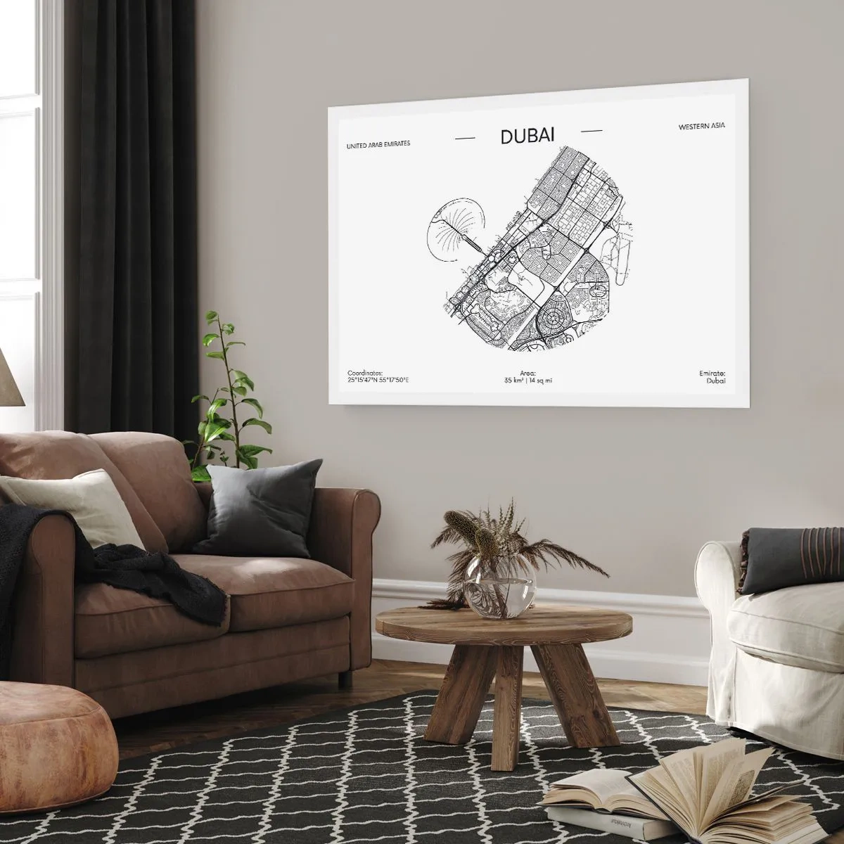 Poster - Anatomie von Dubai - 91x61 cm